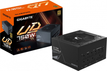 Sursa GIGABYTE UD750GM, 80+ Gold, 750W, PFC Activ, Full Modulara, Negru