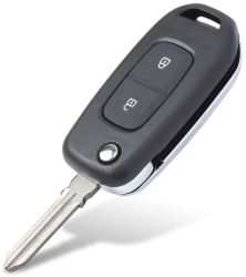 Cheie Auto Completa tip Briceag cu Cip PCF7961M pentru Dacia Logan 2018-2020 cu 2 Butoane Culoare Negru 