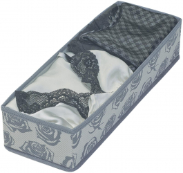 Cutie textila organizare sertare si dulapuri haine 42x14x9cm Roses 