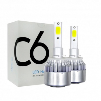 Set 2 LED-Uri Auto Techstar® C6 880 36w 3800 Lumeni 6500K AUTO 12-24 Volti COB 