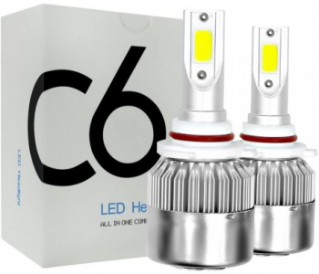 Set 2 LED-uri Auto Techstar® C6 9005 36w 3800 Lumeni 6500K AUTO 12-24 Volti COB 