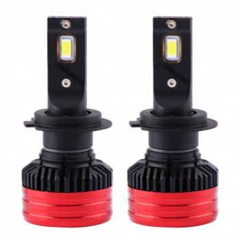 Set 2 LED-uri Auto Techstar® P28 H7 80w 12500 Lumeni 6500K AUTO 12-24 Volti CSP Canbus Miez Cupru R 