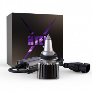 Set 2 LED-uri Auto Techstar® R10 H11 45w 5000 Lumeni 6500K AUTO 12-24 Volti CSP Canbus Radiator Alum 