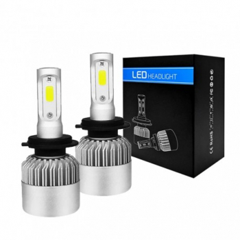 Set 2 LED-uri Auto Techstar and reg S2 H7 36w 4000 Lumeni 6500K AUTO 12-24 Volti COB Canbus 