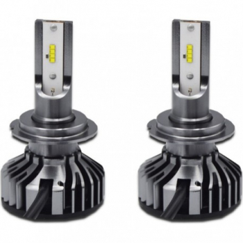 Set 2 LED-uri Auto Techstar® P8 H7 40w 4000 Lumeni 6500K AUTO 12-24 Volti ZES Canbus Miez Cupru Rad 