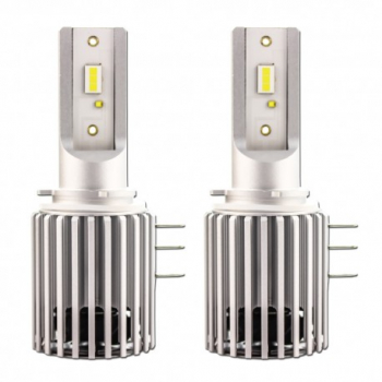 Set 2 LED-uri Auto Techstar® X9 H15 CSP si ZES 40w 4000 Lumeni 6500K AUTO 12-24 Volti EPISTAR Canbus 