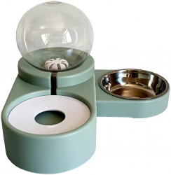 Dispozitiv adapare si hranire animale 2 in 1 castron inox 