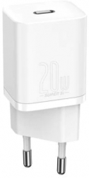 Incarcator de retea Baseus Super Si CCSUP-B02 1 port USB-C EU Quick Charge 20W Universal Alb