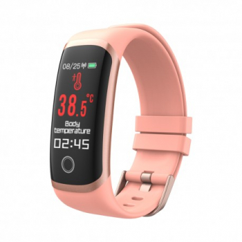 Bratara Fitness Techstar® T4 Ecran 0.96 inch inch Bluetooth 5.0 IP66 Monitorizare Puls Tensiune Temperatura 