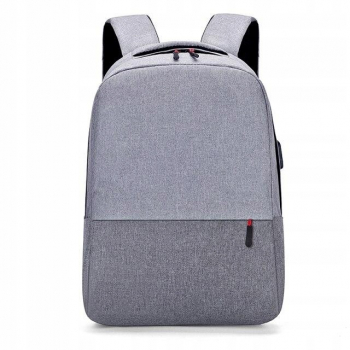 Rucsac de laptop elegant gri cu mufa usb pentru incarcare 