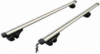 Set 2 Bare Portbagaj Transversale Universale cu Cheie din Aluminiu Lungime 120cm 