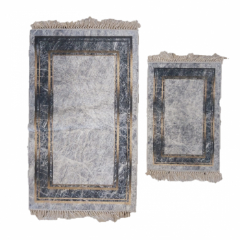 Set 2 covorase de baie 100 Poliester 60 x 100 cm si 50 x 60 cm 