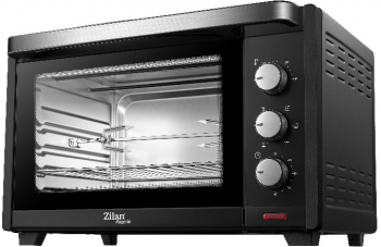 Cuptor electric Zilan ZLN-1024 Rozerin Convectie 2000 W 45 Litri Temperatura Reglabila Geam Duble Negru 