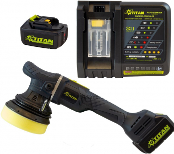 Masina de polisat cu acumulator TITAN TDA1521B cu excentric 15mm SW-10260 