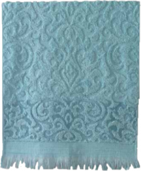 Prosop de baie cu franjuri 100 bumbac 70 x 135 cm Aquamarine 