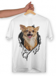 Tricou personalizat dama CHIHUAHUA Alb Marime M 