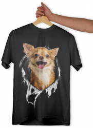 Tricou personalizat dama CHIHUAHUA Negru Marime S 