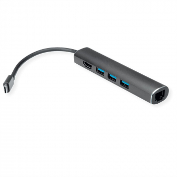 Docking station USB-C la HDMI 3 x USB-A 1 x Gigabit Value 12.99.1043 