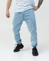Blugi boyfriend pentru barbati Basic albastru deschis