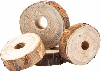 Pachet rondele 550 buc din lemn de paulownia folosite la decoratiuni interioare sau exterioare cu diametru variabil 5-9 cm maro 