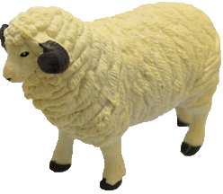 Figurina oaie 8 cm Unikatoy 24391-3 Galben 