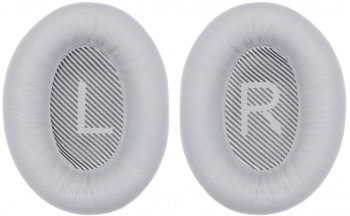 Set 2 bureti PadForce® pentru casti Bose QuietComfort 35 35 II QC35 QC35 II Spuma cu memorie - Argintiu Piele naturala 