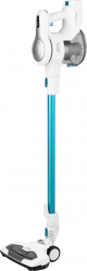 Aspirator vertical portabil 2in1 ECG VT 3620 Jean 130 W baterie Li-Ion 22.2 V recipient 1.2 L alb cu albastru 