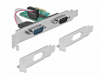 PCI Express la 2 x RS-232 serial Delock 89918 