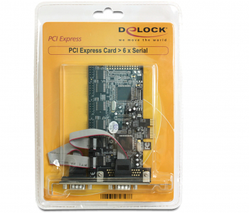 Placa PCI Express cu 6 x Serial RS232 Delock 89347 
