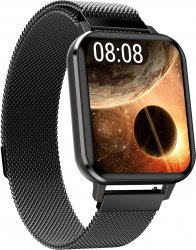 Smartwatch Maxcom FW45 Aurum 2 bratara plasa metalica Gri inchis