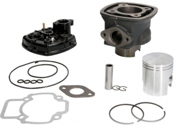 Set motor+chiuloasa Piaggio Gilera/Nrg 80cc 47mm/bolt 12mm racire apa 