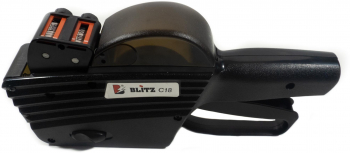 Marcator pret Blitz C18 2 randuri 10 plus 8 caractere Negru 