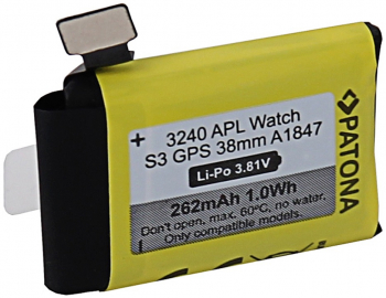 Acumulator Patona pentru Apple Watch Serie 3 GPS 38mm A1847 