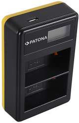 Incarcator PATONA DUAL USB LCD pentru acumulator Nikon EN-EL14 