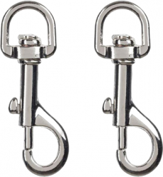 Set 2 carabine rotative metal maxim 30 Kg 2x7 cm Argintiu JMB-BBL7300 