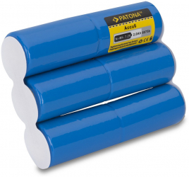 Set 3 acumulatori Ni-MH Gardena Patona 7.2 V 2000 mAh Compatibil cu masina de tuns iarba Gardena ST 6/Bosch AGS 