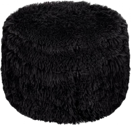 Taburete gonflabil cu blana sintetica suporta o greutate de 100Kg Negru JMB-BBL7299 