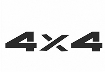 Sticker 4x4 tuning auto universal Negru 25 cm 