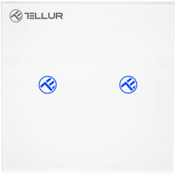 Intrerupator WiFi Tellur Smart SS2N 2 port 1800W 10A