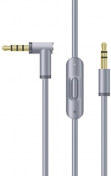 Cablu audio PadForce de 1.50m cu microfon RemoteTalk incorporat pentru casti Beats Jack 3.5mm - Gri 