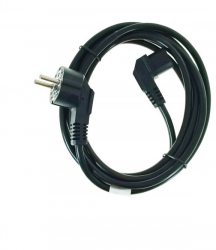 Cablu Bibilel de alimentare TV radiocasetofon conector CEE 7/7 la IEC 320 C7 3 pini 250V-10A 3 m Negru TCL-BBL7889 