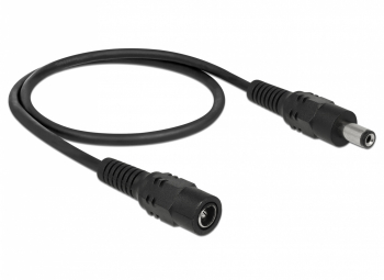 Cablu de alimentare DC 2.1 mm x 5.5 mm 3 metri mama-tata Negru ALX-BBL7923 