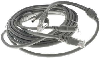 Cablu de extensie retea internet si alimentare conectori 2 x RJ45 si 2 x 2.1x5.5mm 30 m Gri TCL-BBL7828 