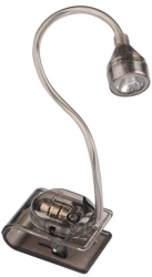 Lampa LED pentru citit cu clema de prindere 3 baterii LR44 incluse 23 x 3.5 cm Negru Gri JMB-BBL7647 