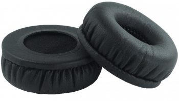Set 2 bureti PadForce rotunzi universali pentru casti Piele ecologica - 55 mm Negru 
