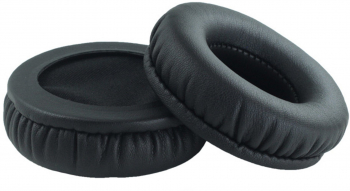 Set 2 bureti PadForce rotunzi universali pentru casti Piele ecologica - 70 mm Negru 
