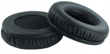 Set 2 bureti PadForce rotunzi universali pentru casti Piele ecologica - 85 mm Negru 