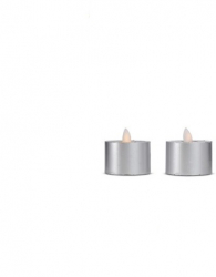 Set 2 lumanari LED Lumina calda baterii incluse Gri MAX-BBL8010 