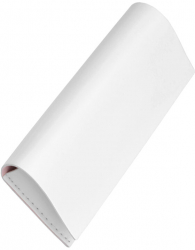 Toc Etui ochelari Piele ecologica si interior super soft rezistenta la zgarieturi si praf Alb KOF-BBL7446 