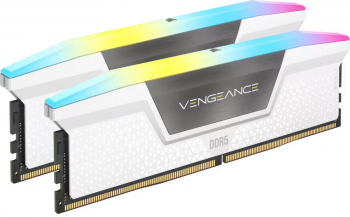 Kit Memorie RAM Corsair VENGEANCE 64GB 2x32GB DDR5 5200MHz CL40 Intel XMP Dual Channel RGB White